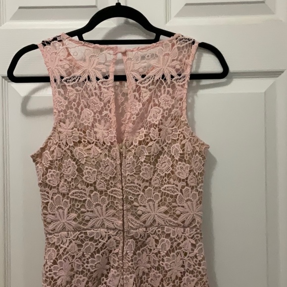 Bisou Bisou Michele Bohbot  Peach Eyelet Dress - Picture 5 of 12